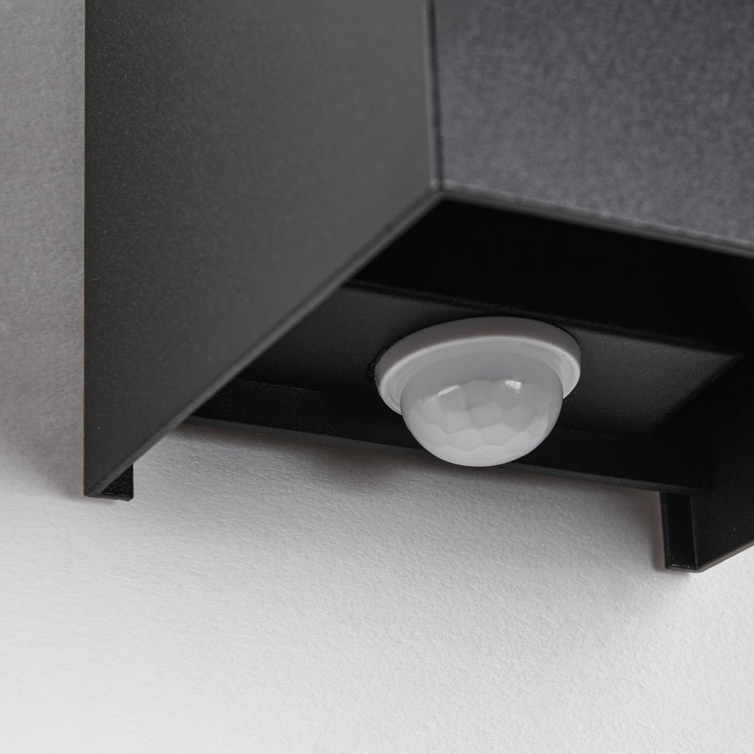 Ward Outdoor LED Wall Light — Black, Motion & Dusk Sensor