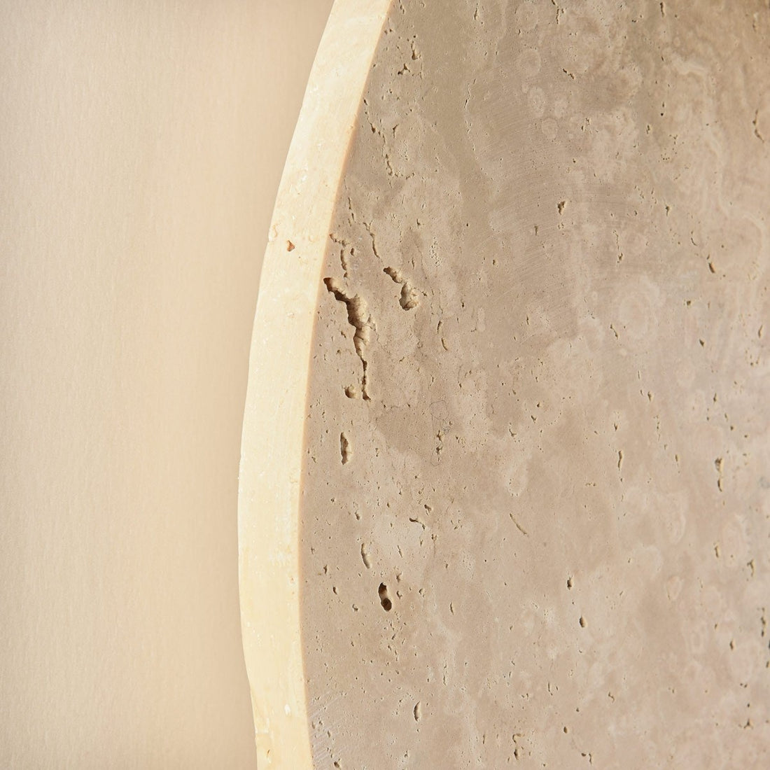 Orla Travertine Globe Wall Light — Large, 30 cm