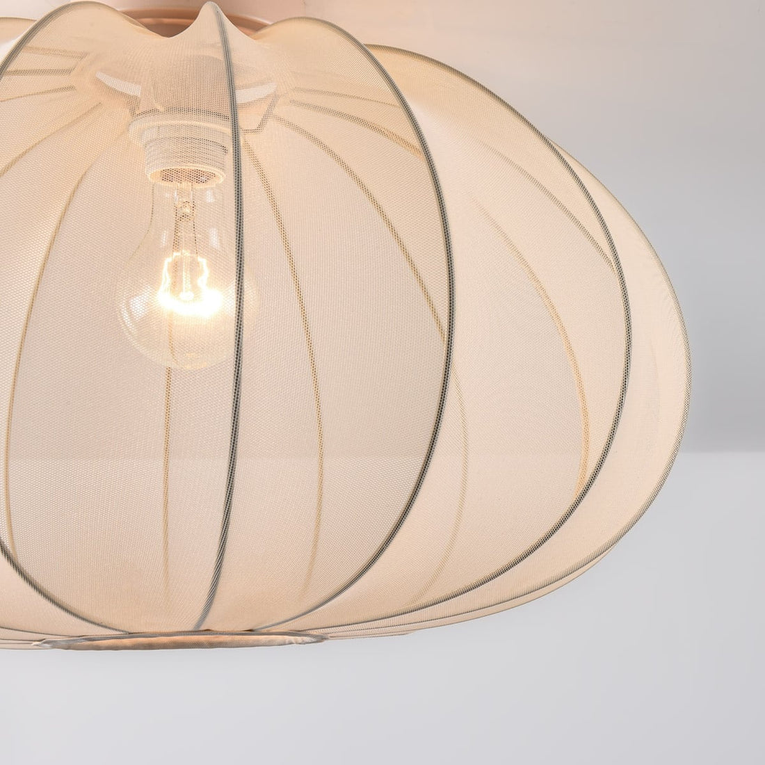 Amaro Fabric Ceiling Light — Light Beige, 50 cm