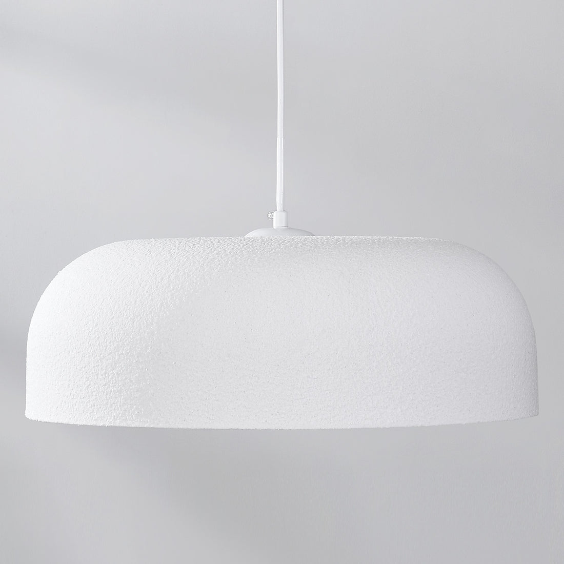 Nube Round Disc Pendant Light — White, 40 cm
