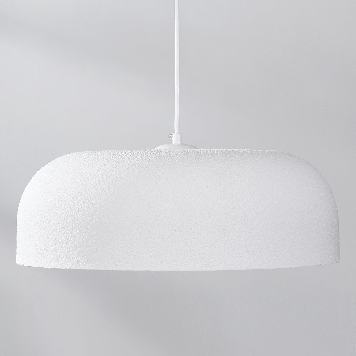 Nube Round Disc Pendant Light — White, 40 cm