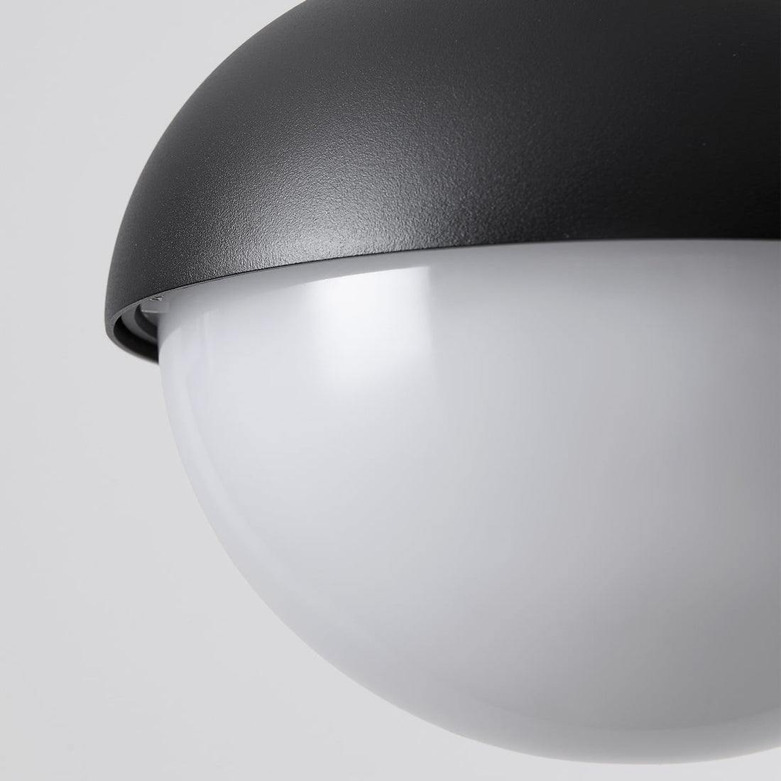 Dale Opal Globe Outdoor Pendant Light — Black