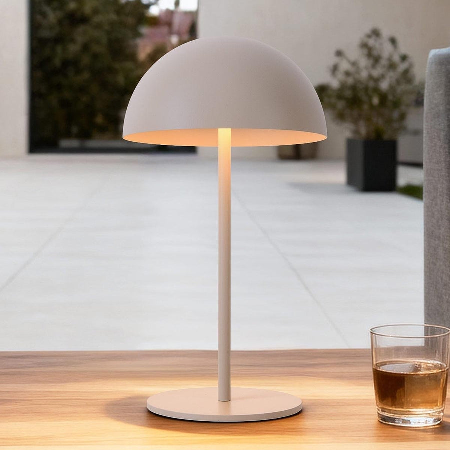 Fungo Rechargeable Mushroom Table Lamp — Beige
