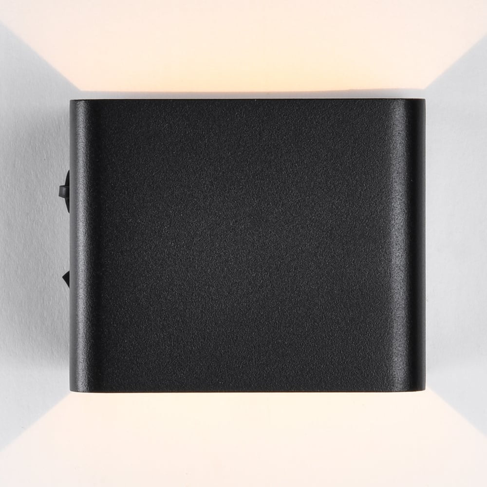 Pike Rechargeable Outdoor Wall Light — Black, Sensor