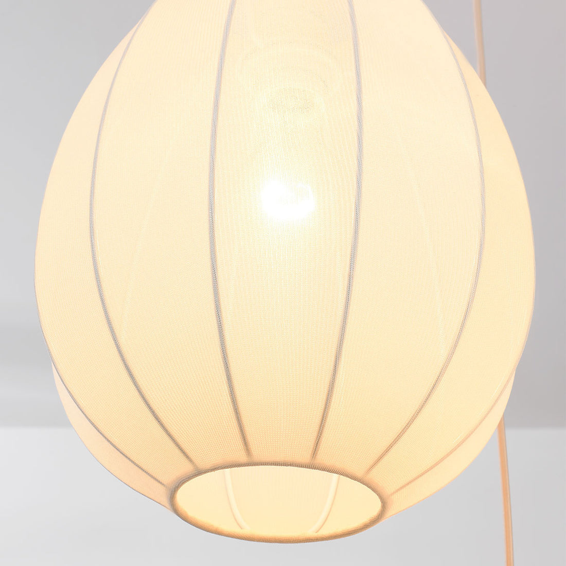 Lantana Triple Fabric Lantern Pendant Light — Warm Beige