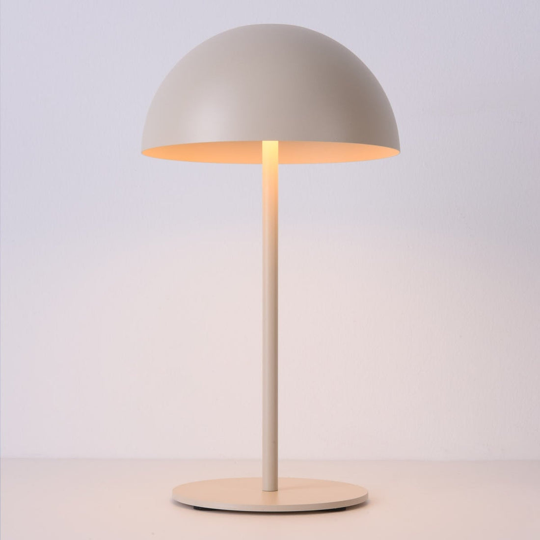 Fungo Rechargeable Mushroom Table Lamp — Beige