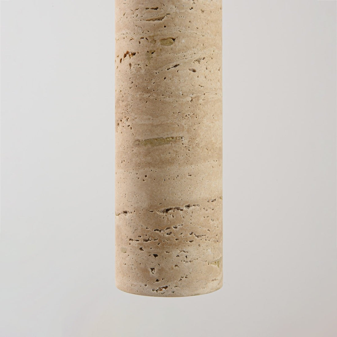 Naru Travertine & Wood Pendant Light — 4 Spots, Bulbs Included