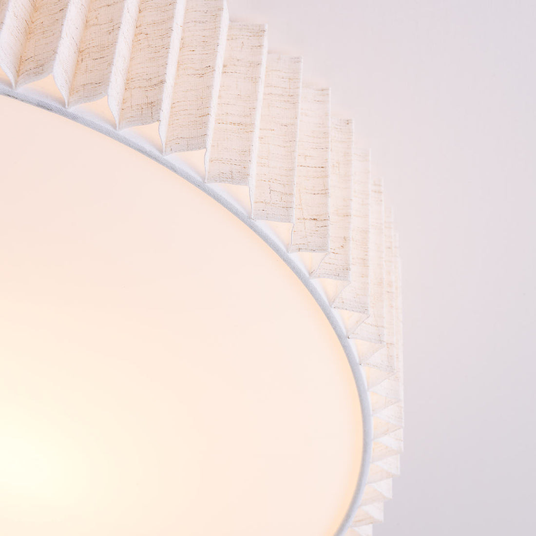 Plisse Pleated Ceiling Light — Off-White, 40 cm