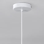 Nube Round Disc Pendant Light — White, 40 cm