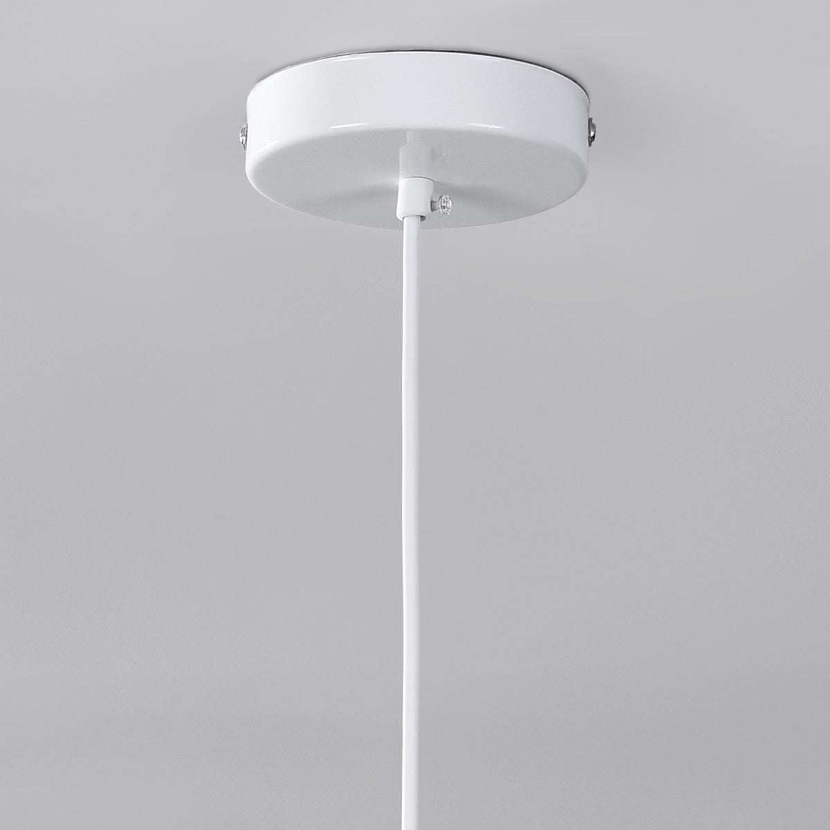 Nube Round Disc Pendant Light — White, 40 cm
