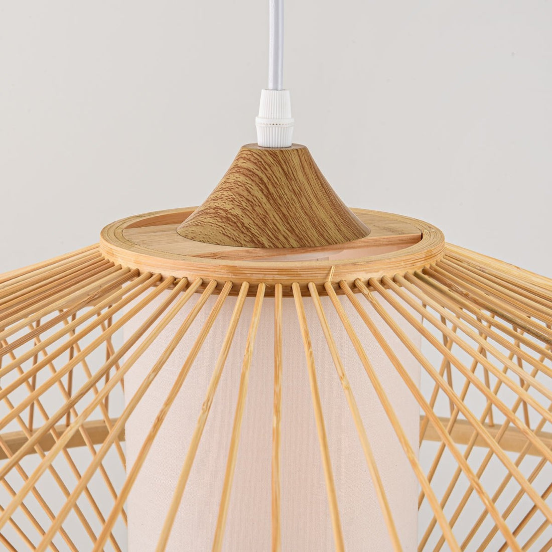 Oki Bamboo Pendant Light — Natural, 50 cm