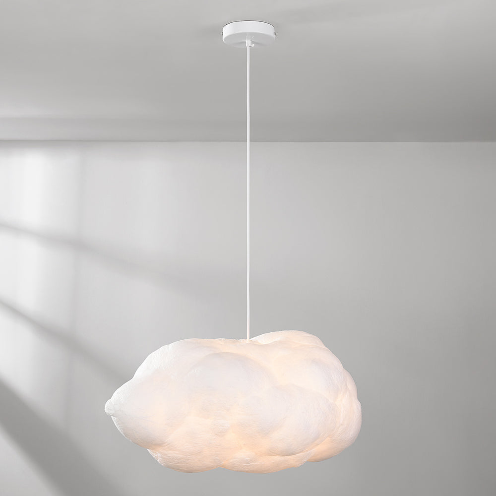 Nuvola Cloud Pendant Light — White, Medium after dark