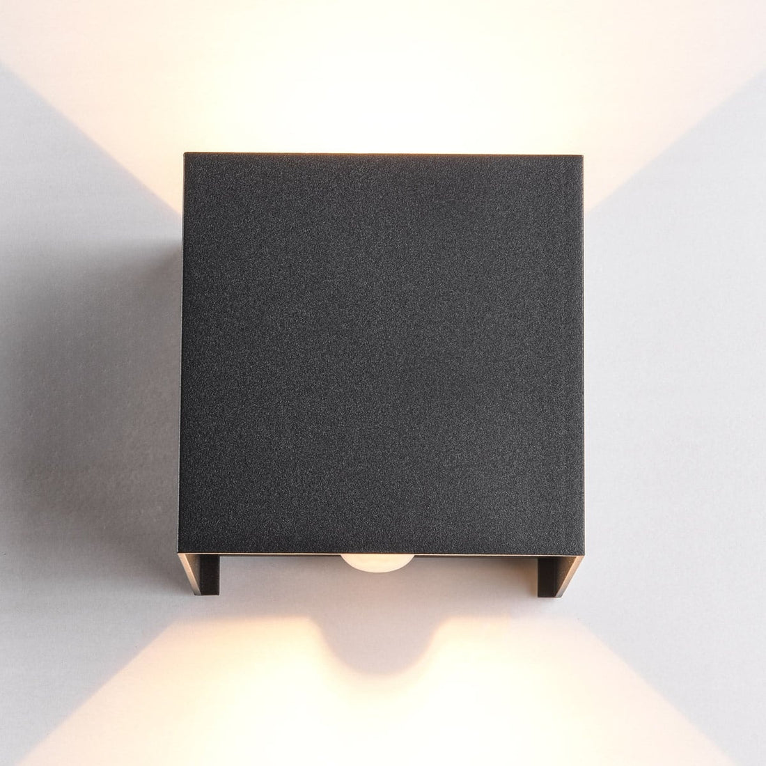 Ward Outdoor LED Wall Light — Black, Motion & Dusk Sensor