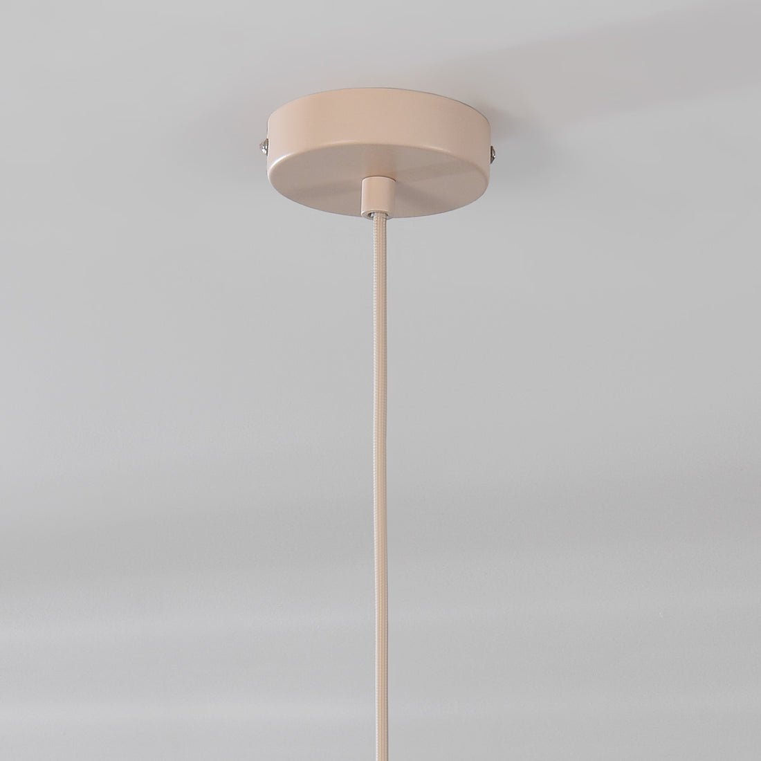 Aya Fabric Drum Pendant Light — Beige, 40 cm