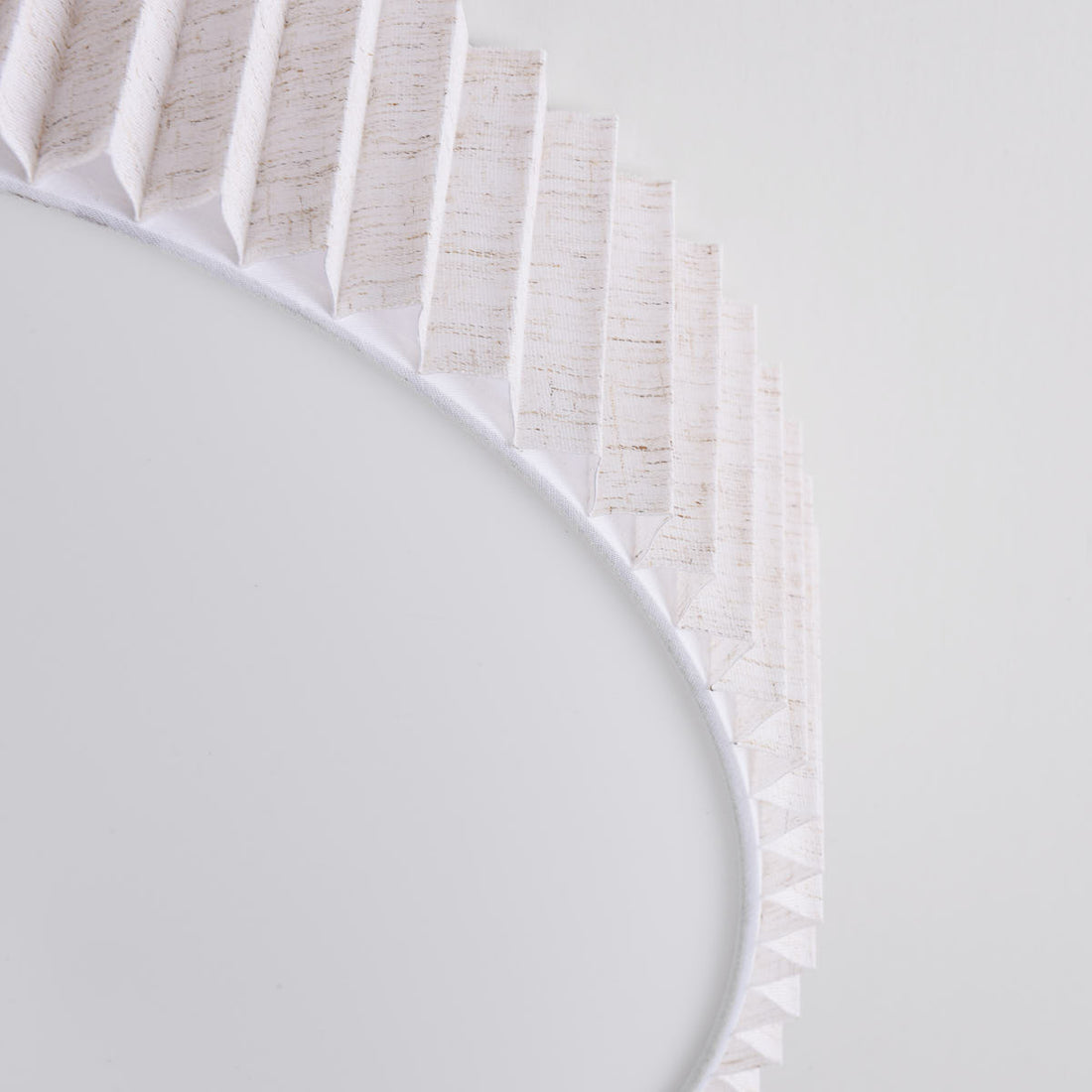 Plisse Pleated Ceiling Light — Off-White, 40 cm