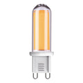 Lumi 4.2W G9 LED bulb with clear glass and visible warm white filaments
