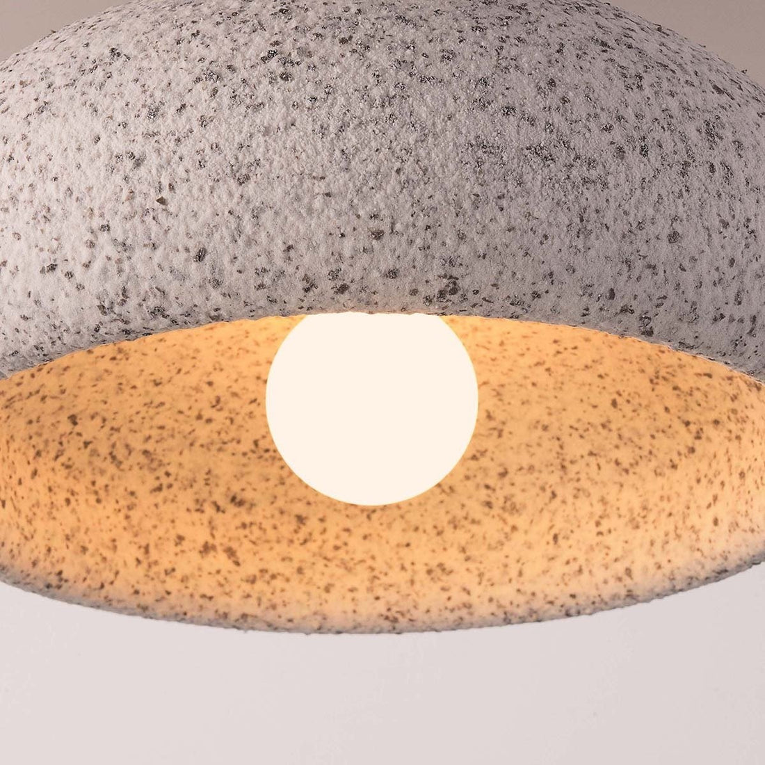 Zola Terrazzo-Effect Ceiling Light — White & Rose Gold