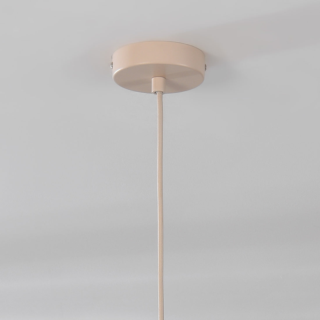 Nell Fabric Drum Pendant Light — Beige, 48 cm