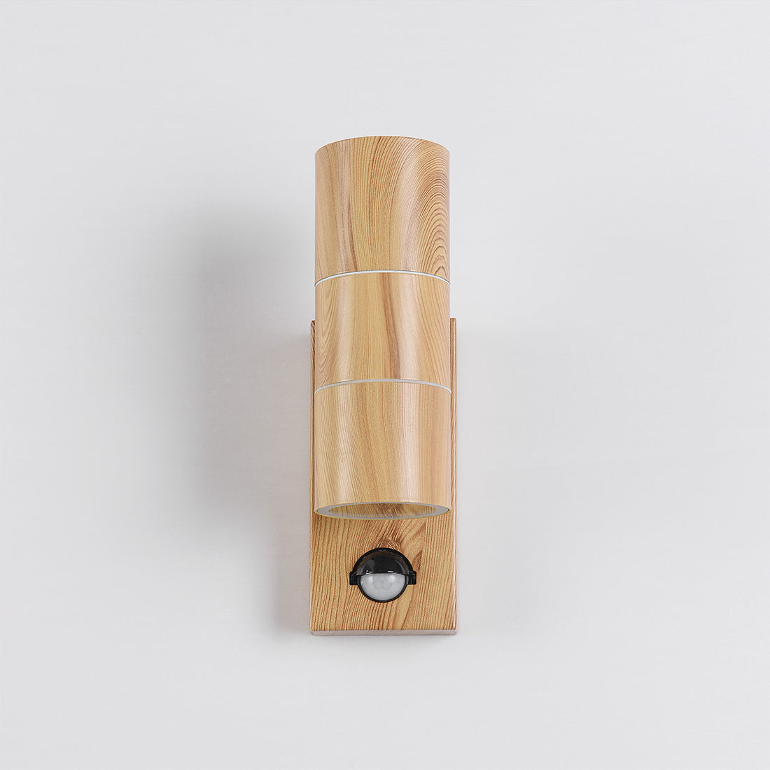 Elm Outdoor Wall Light — Wood Effect, Sensor