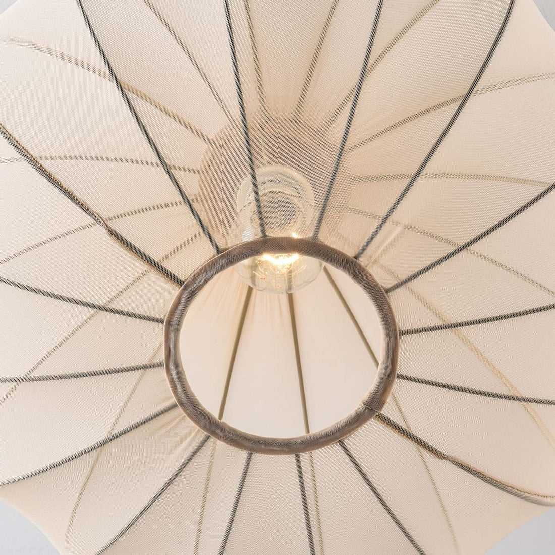 Amaro Fabric Ceiling Light — Light Beige, 50 cm