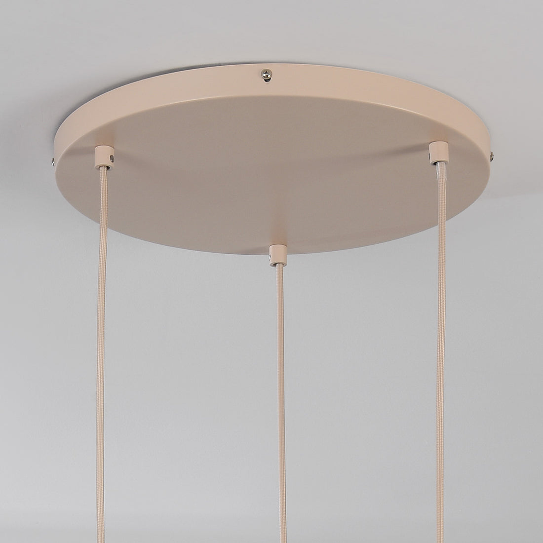 Lantana Triple Fabric Lantern Pendant Light — Warm Beige