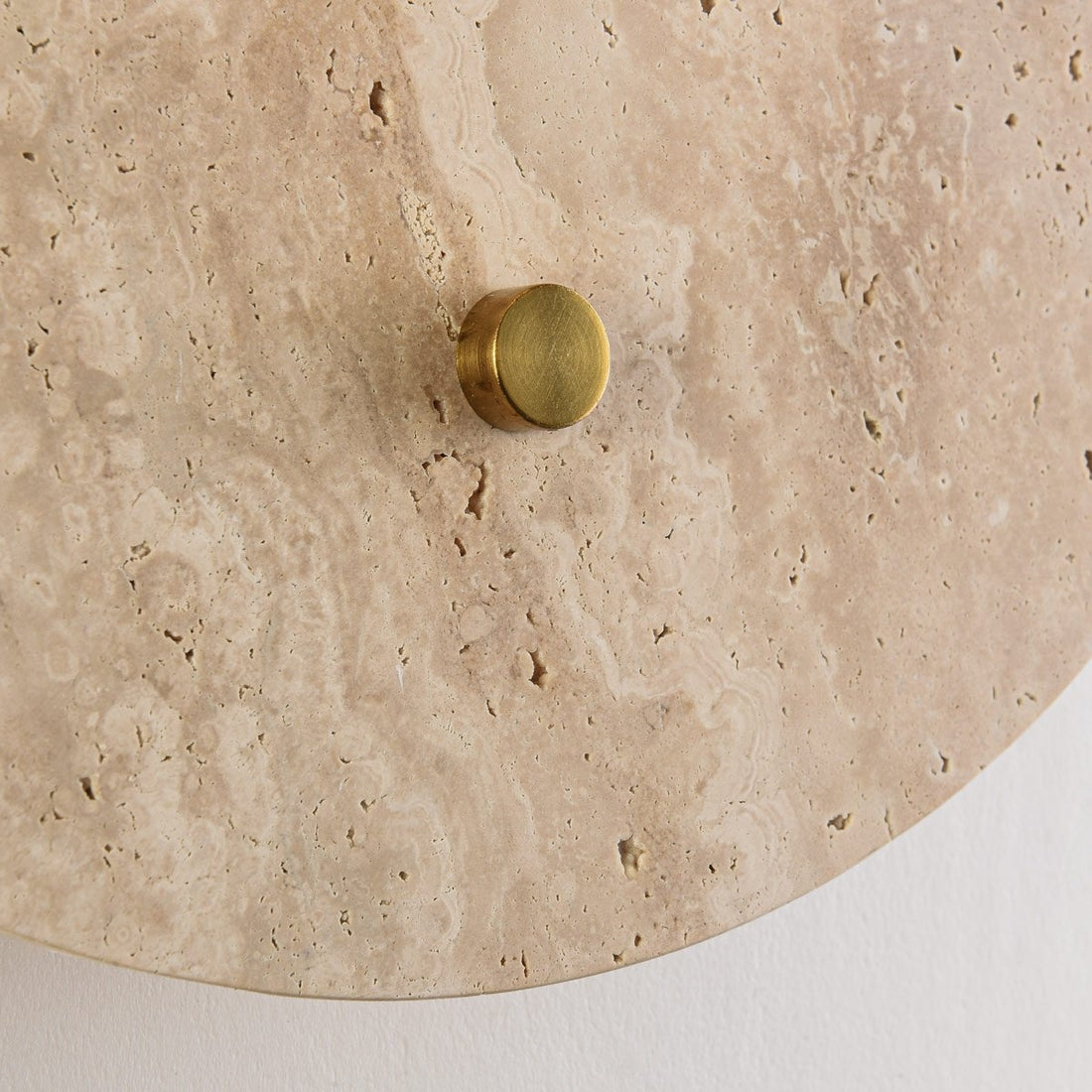 Orla Travertine Globe Wall Light — Large, 30 cm