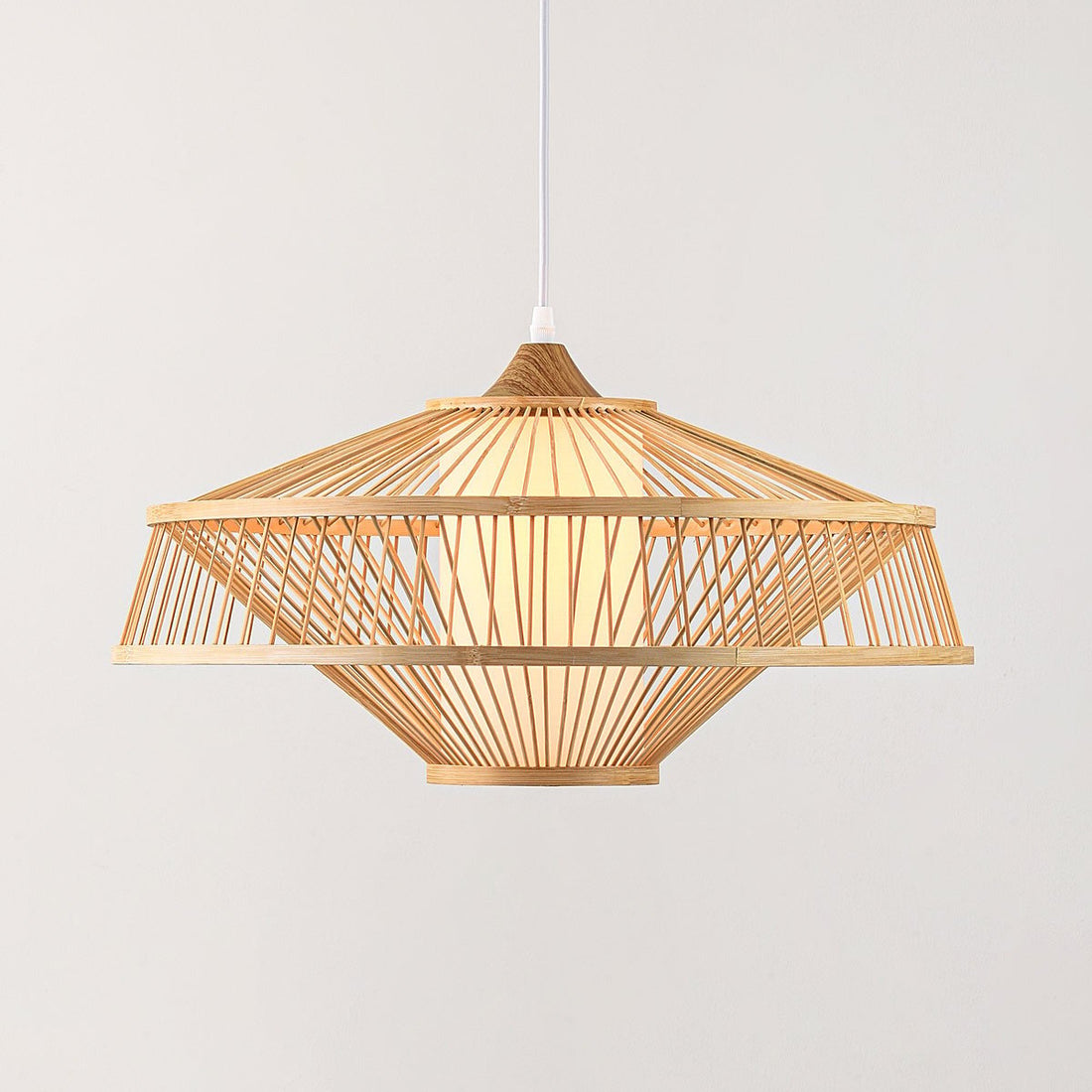 Oki Bamboo Pendant Light — Natural, 50 cm