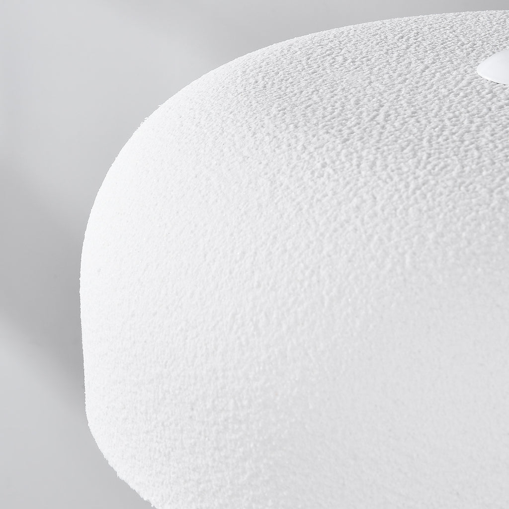 Nube Round Disc Pendant Light — White, 40 cm