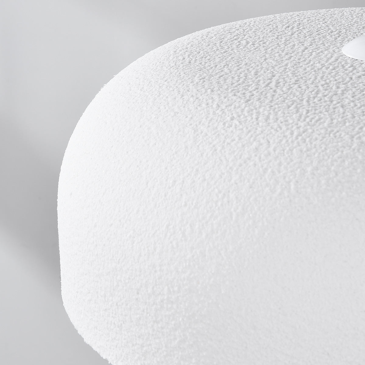 Nube Round Disc Pendant Light — White, 40 cm