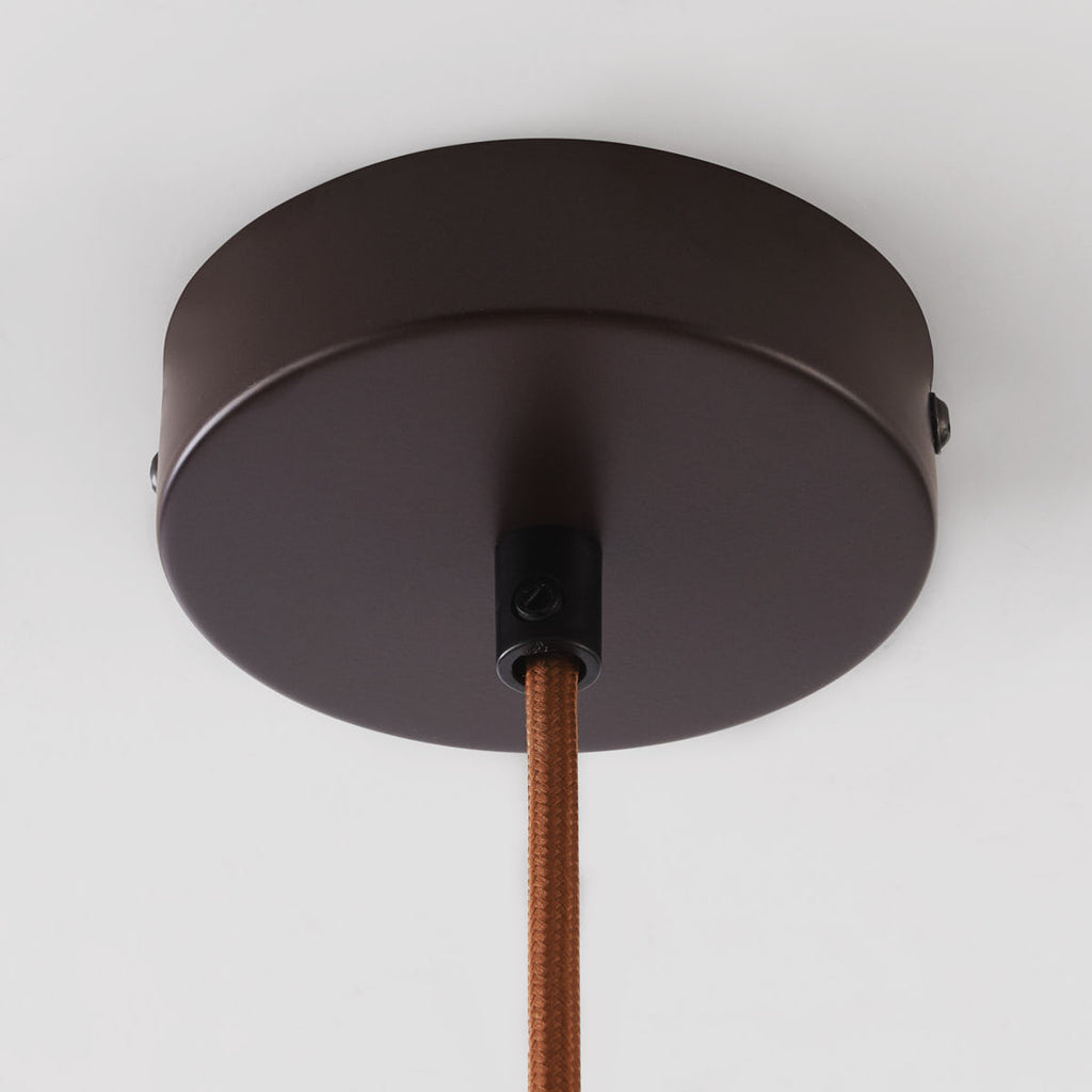 Kyoto Travertine & Wood Cylinder Pendant Light — Beige