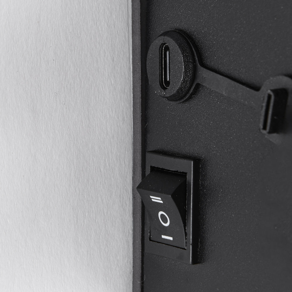 Pike Rechargeable Outdoor Wall Light — Black, Sensor