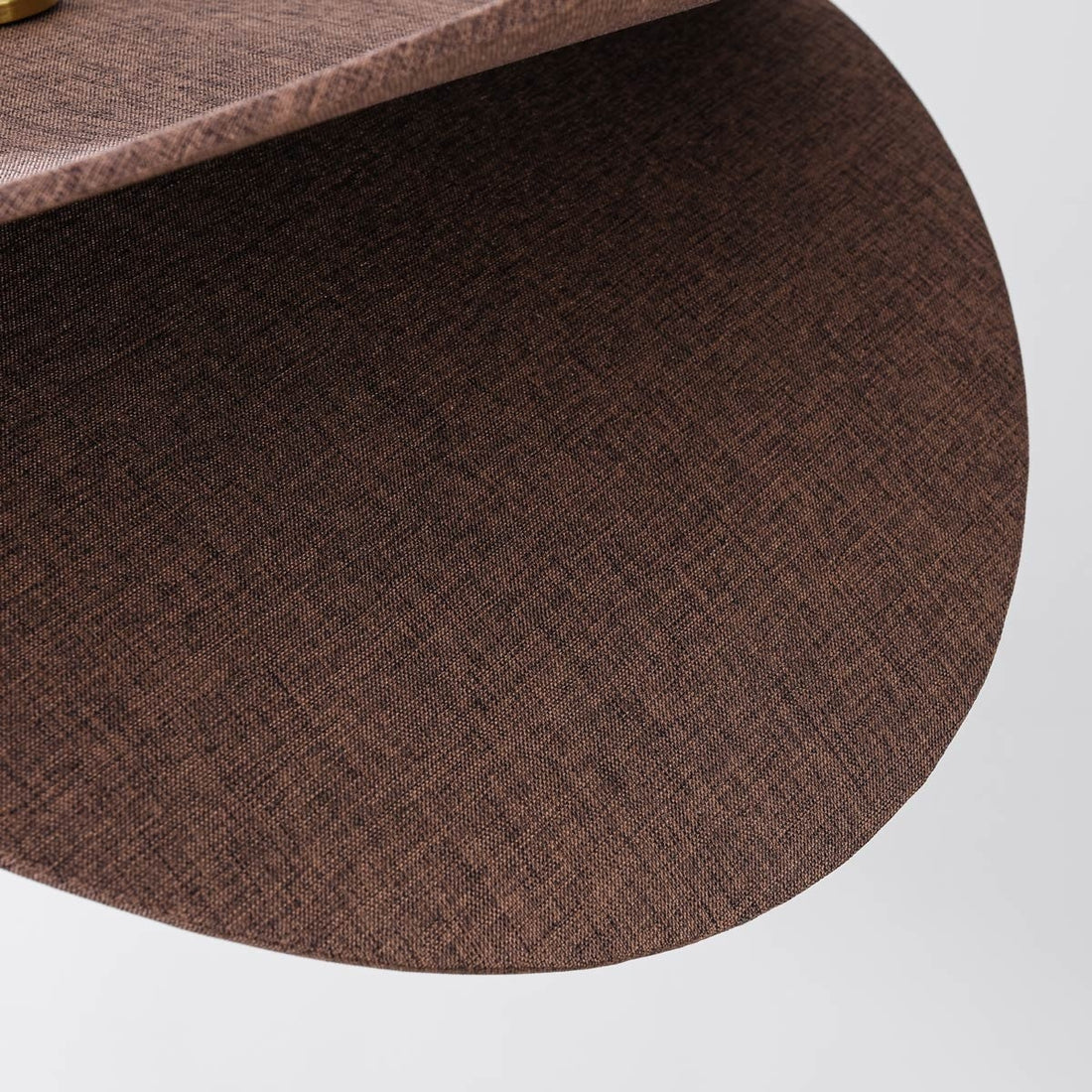 Hemi Linen Pendant Light — Brown