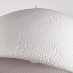 Isamu Sculptural Stone-Effect Pendant Light — White