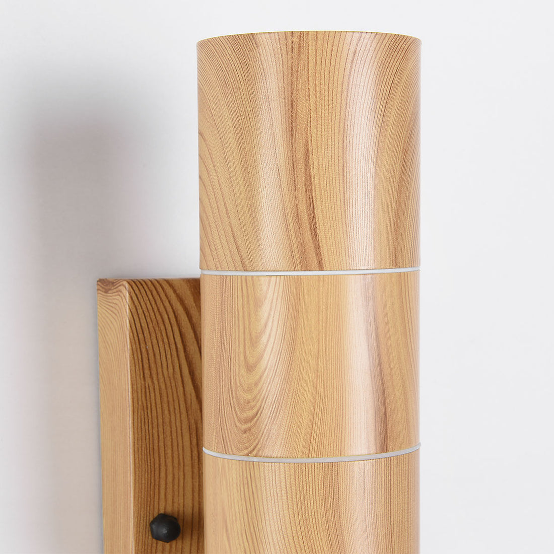 Elm Outdoor Wall Light — Wood Effect, Sensor