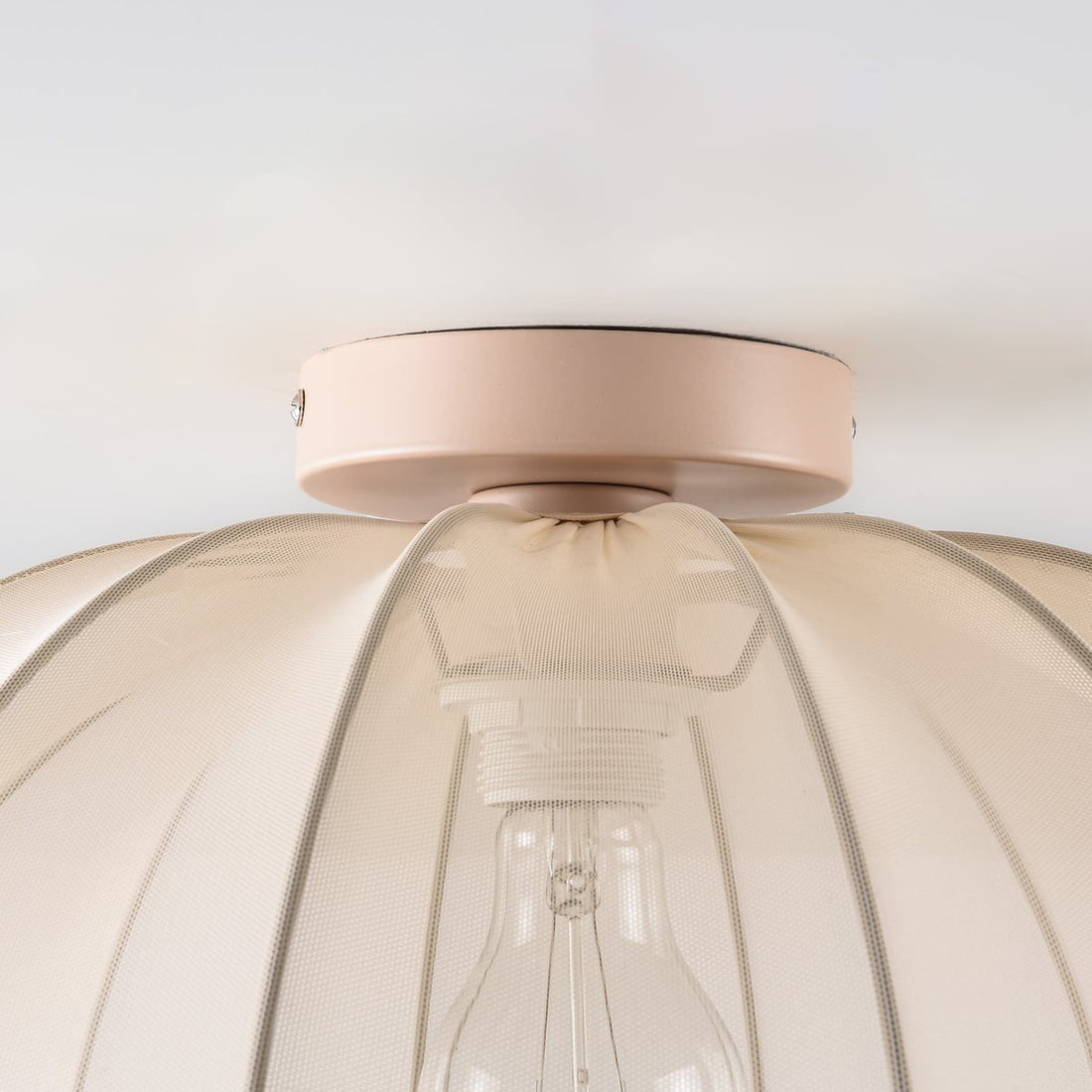 Amaro Fabric Ceiling Light — Light Beige, 50 cm