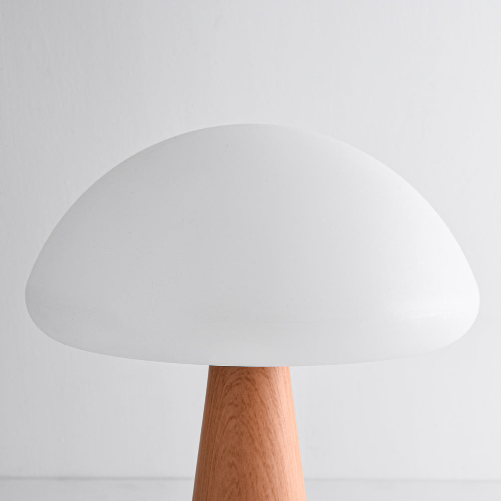 Poppi Rechargeable Mushroom Table Lamp — White, 30 cm