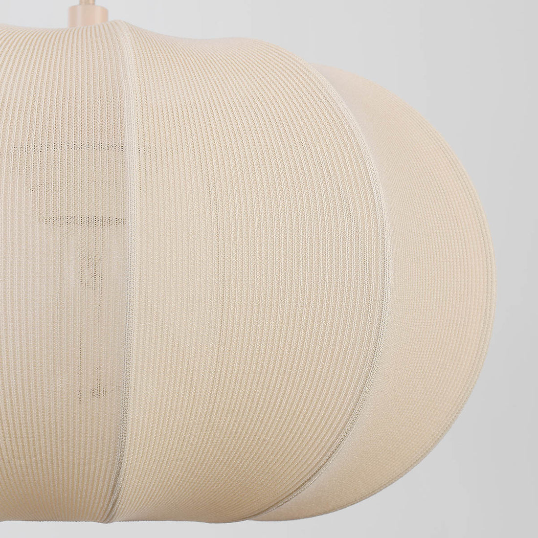 Lantana Triple Fabric Lantern Pendant Light — Warm Beige