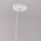 Katsura Layered Stone-Effect Pendant Light — White, 60 cm