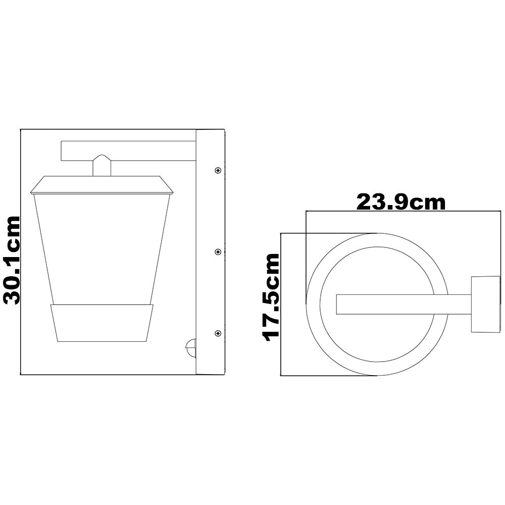 Tarn Outdoor LED Wall Light — Anthracite, Motion Sensor