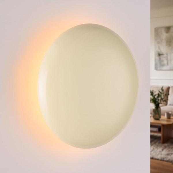 Pico rechargeable wall light in cream finish with adjustable white light