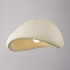 Kara Organic Stone-Effect Pendant Light — Sand Beige
