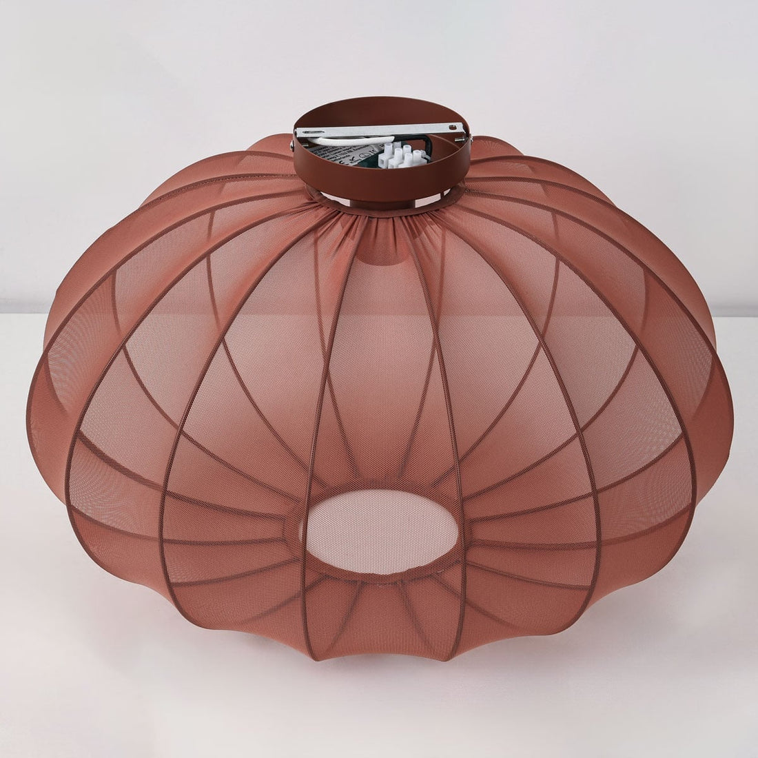 Amaro Fabric Ceiling Light — Terracotta Pink, 50 cm