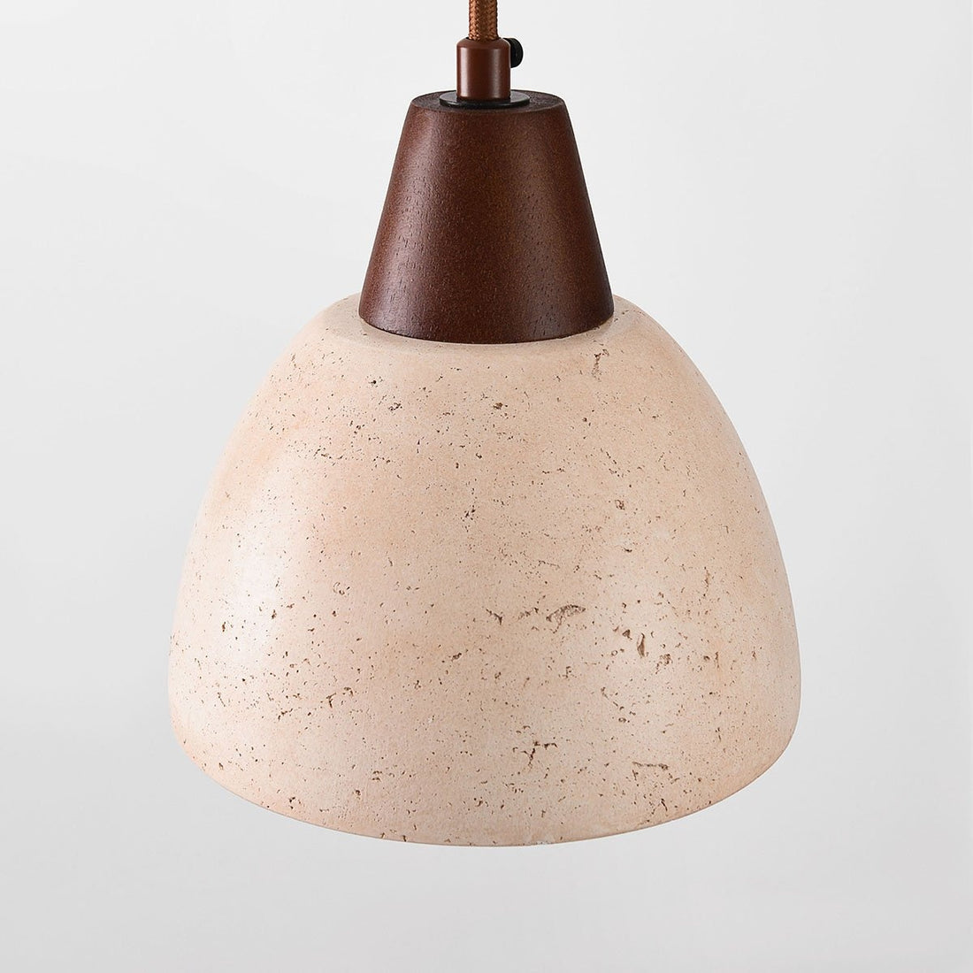 Mika Slim Travertine Pendant Light — Sand Beige