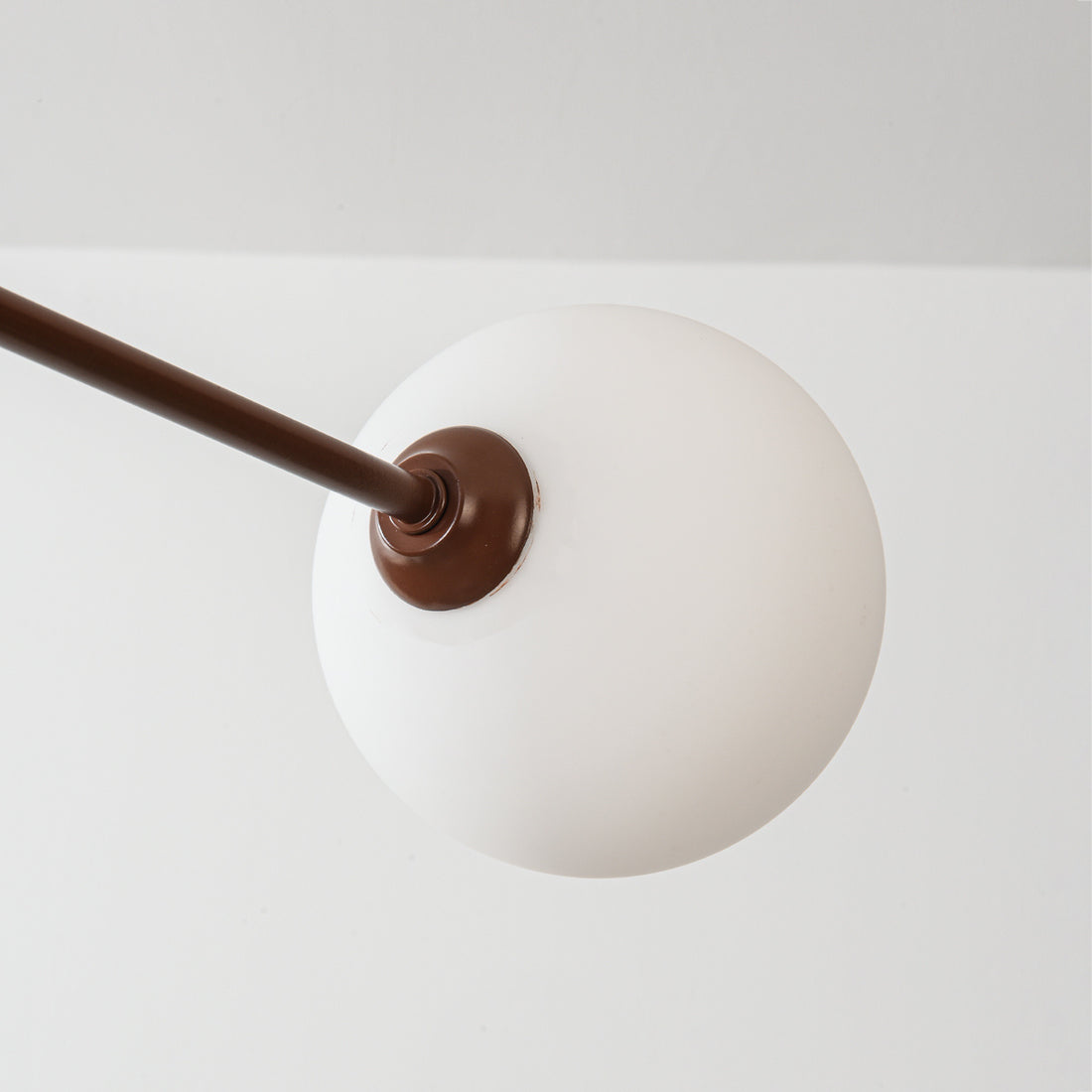 Sesto Six-Light Ceiling Light — Brown & Opal Glass