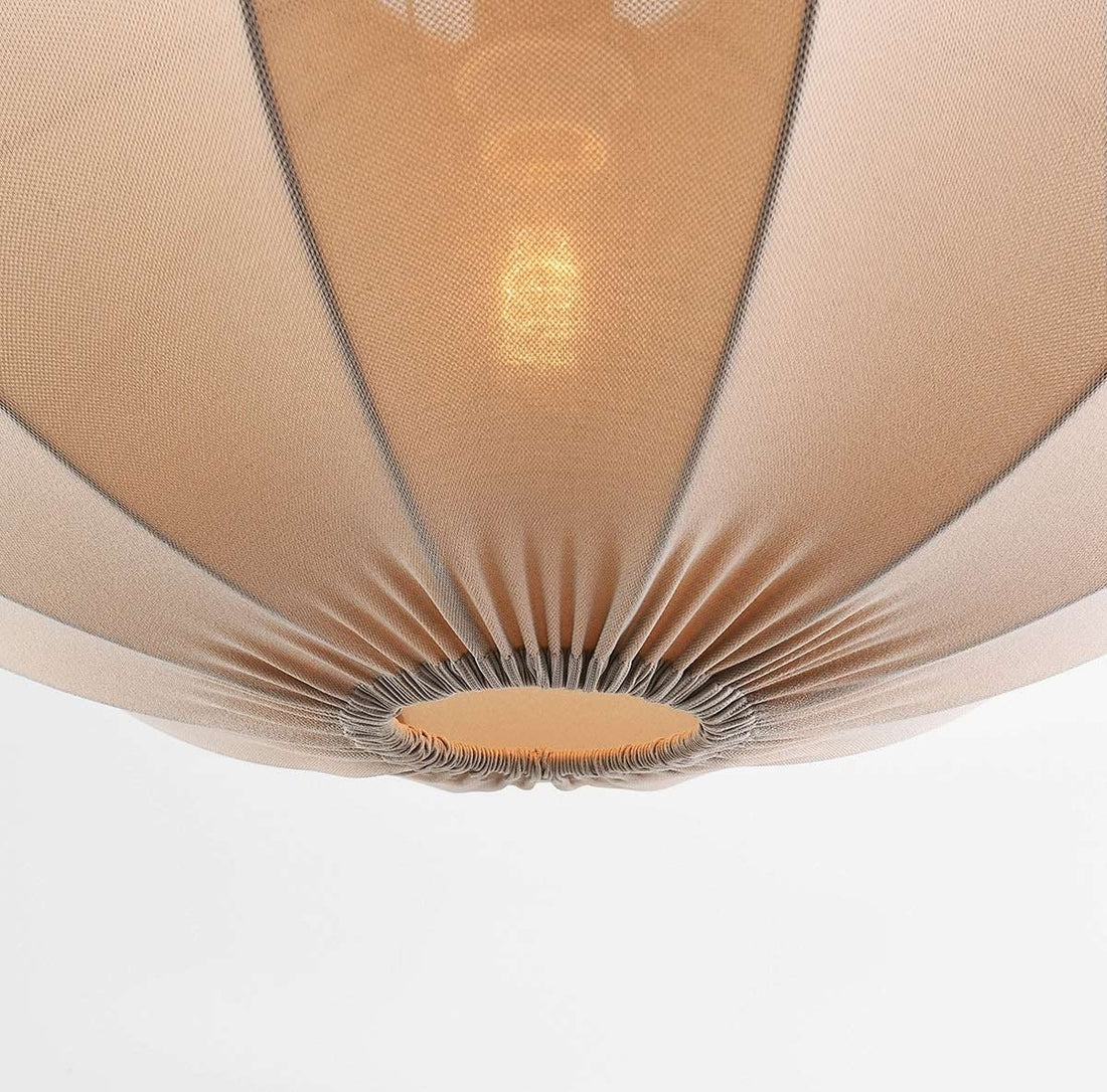 Elva Fabric Pendant Light — Taupe, 55 cm