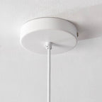 Kintsu Wide Stone-Effect Pendant Light — White