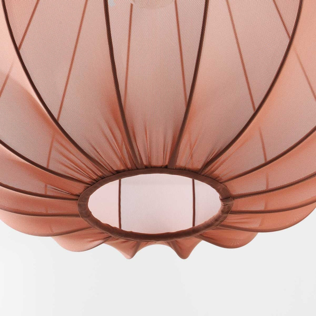 Piera Fabric Pendant Light — Terracotta Pink, 45 cm