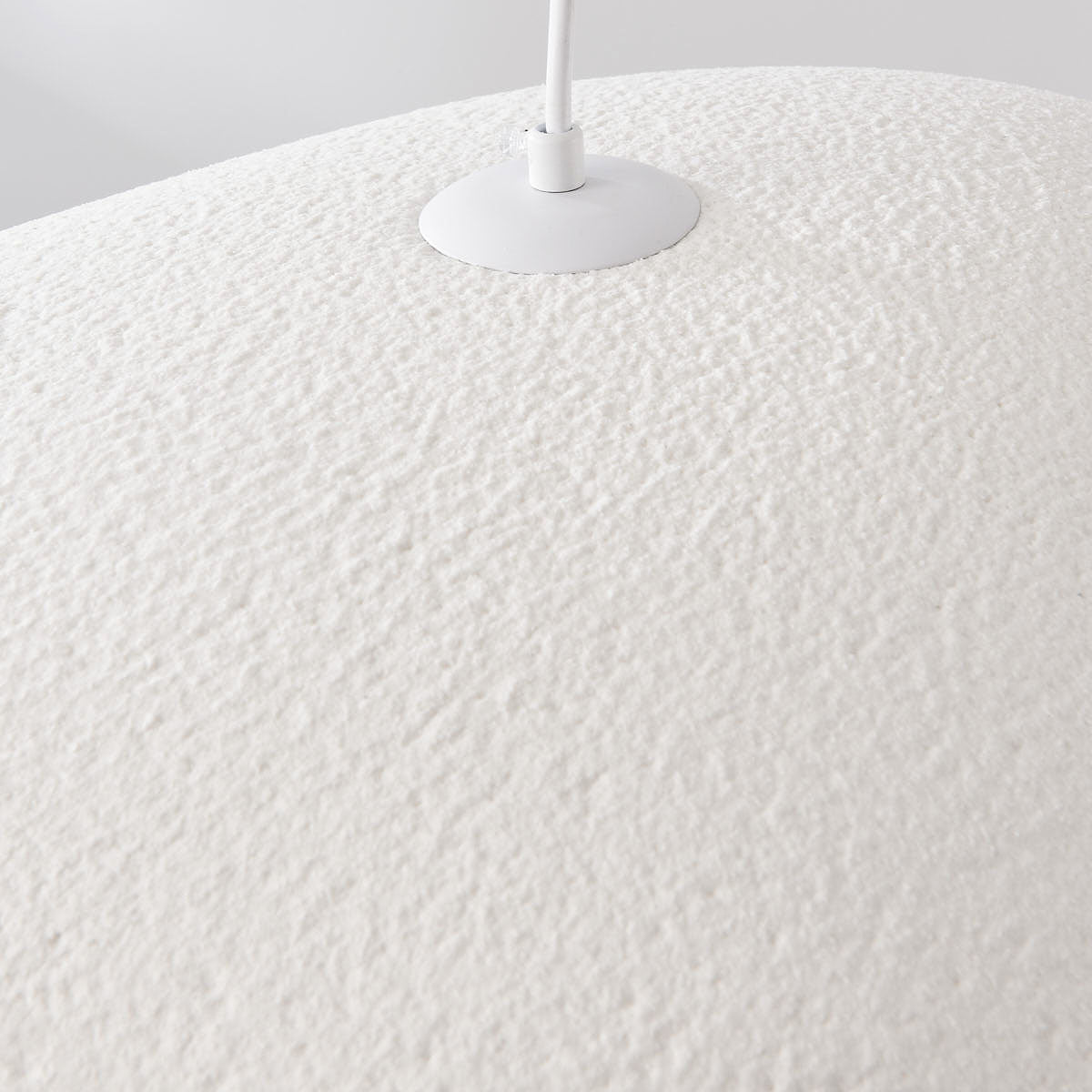 Kintsu Wide Stone-Effect Pendant Light — White