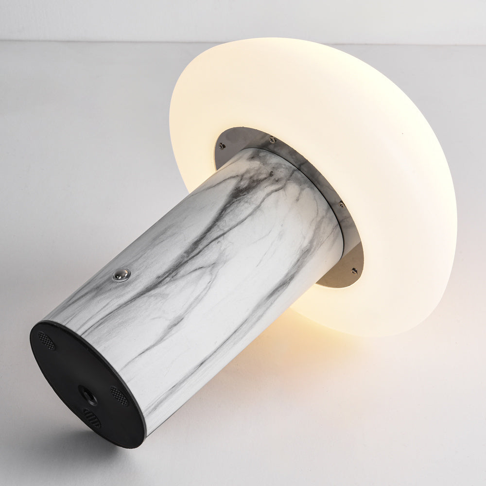 Nila Rechargeable Mushroom Table Lamp — White, 24 cm