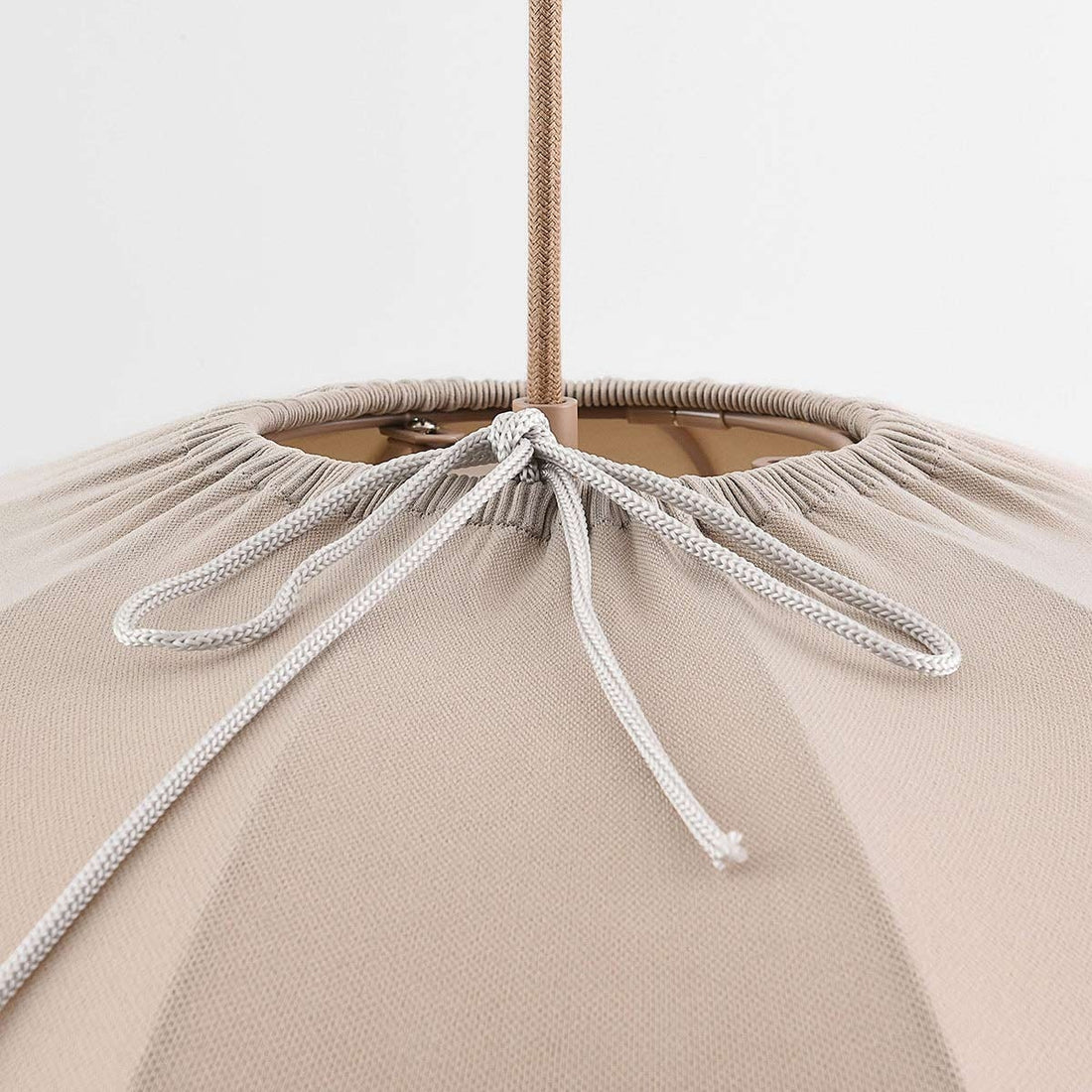 Elva Fabric Pendant Light — Taupe, 55 cm